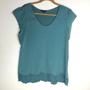 Gap ruffle sleeves top